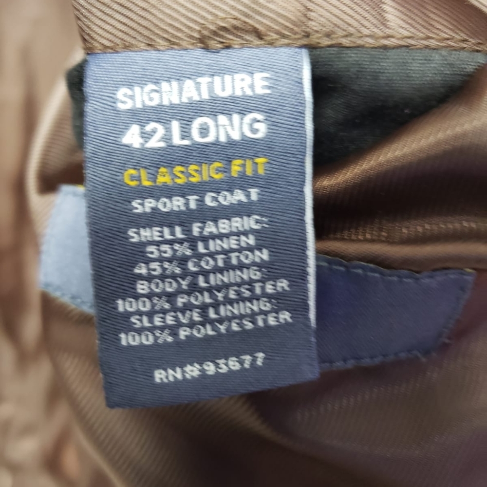 Stafford Signature Brown Sport's Coat - Picture 8 of 12